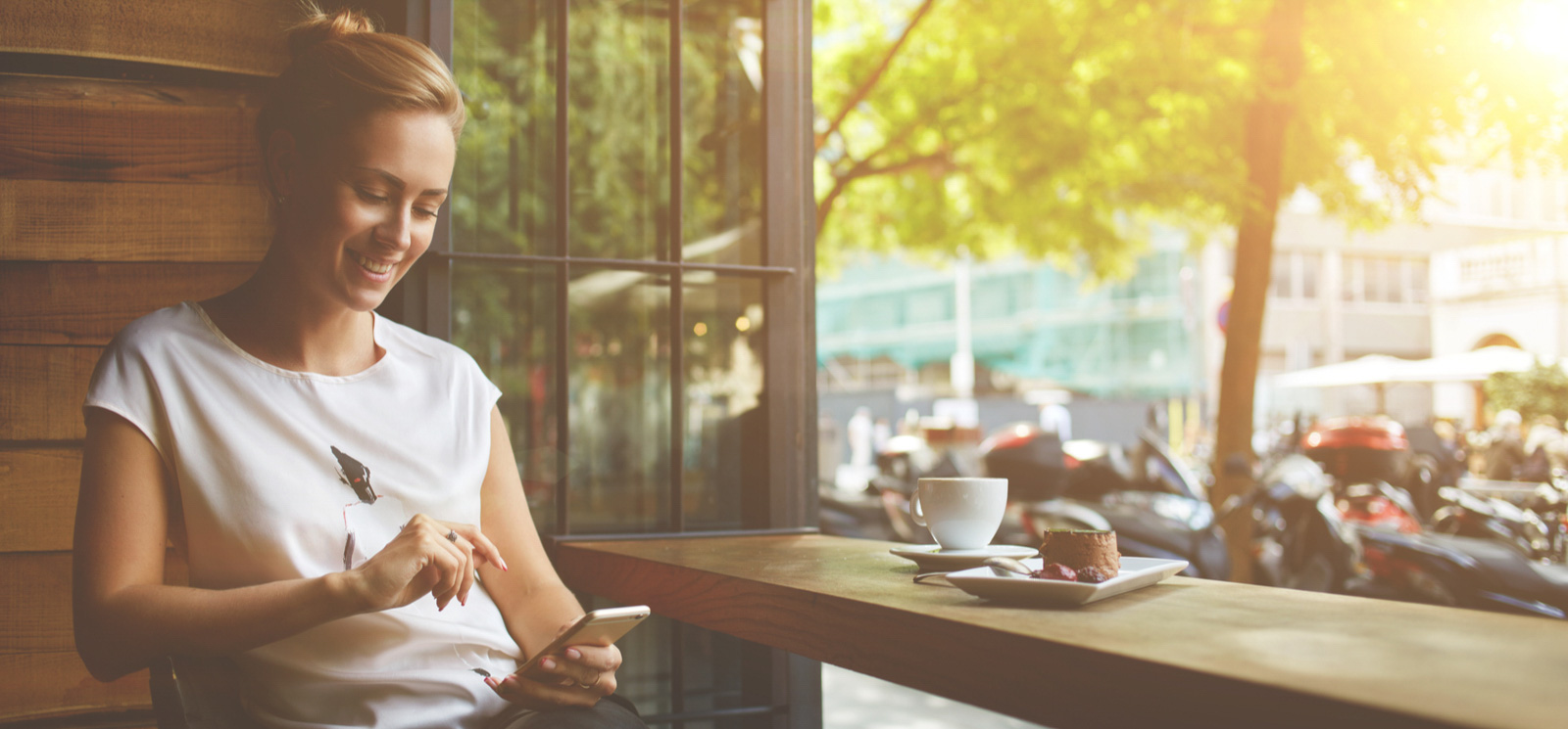 woman on mobile phone