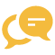 chat bubbles icon illustration